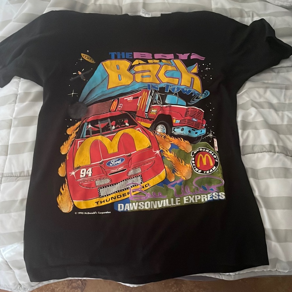 NASCAR Bill Elliott 1995 McDonald’s Racing Team Vintage